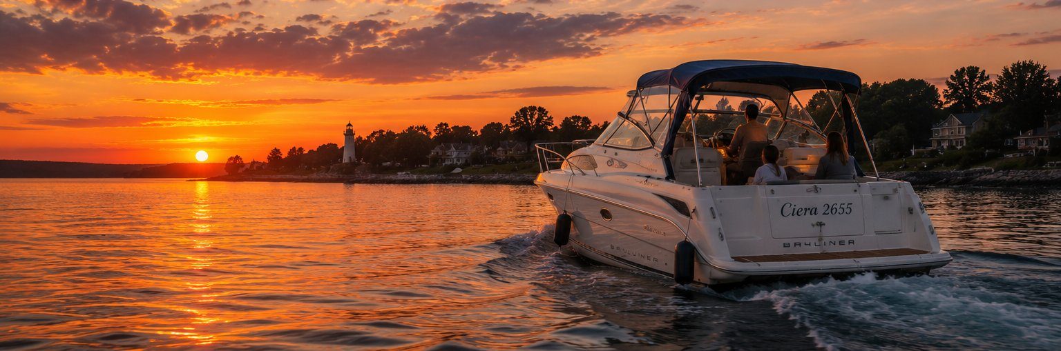 Retour au port au coucher du soleil